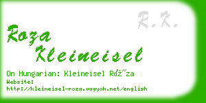 roza kleineisel business card